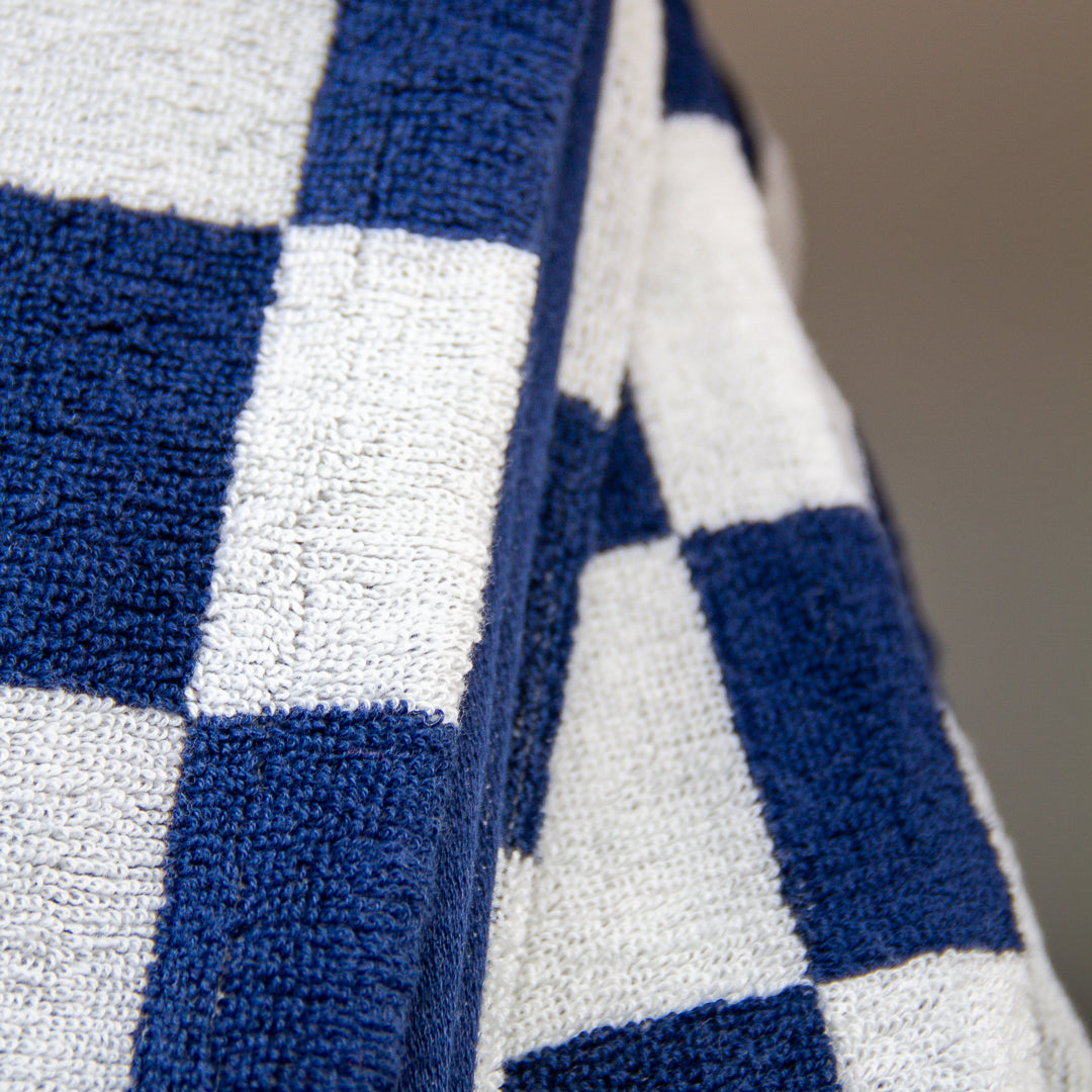 Serviette de bain damier MARINE