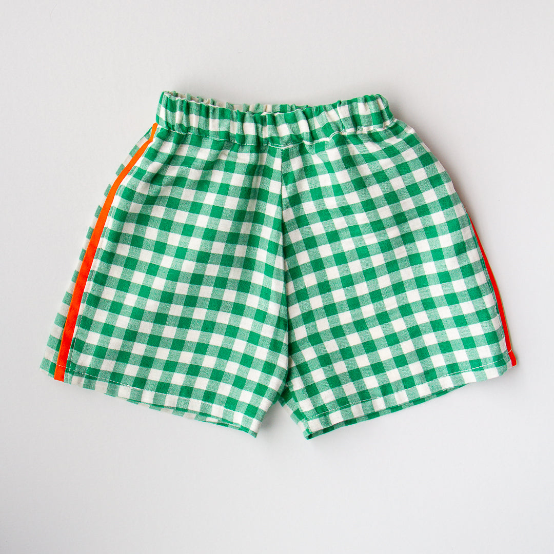 Short vichy vert ELIE