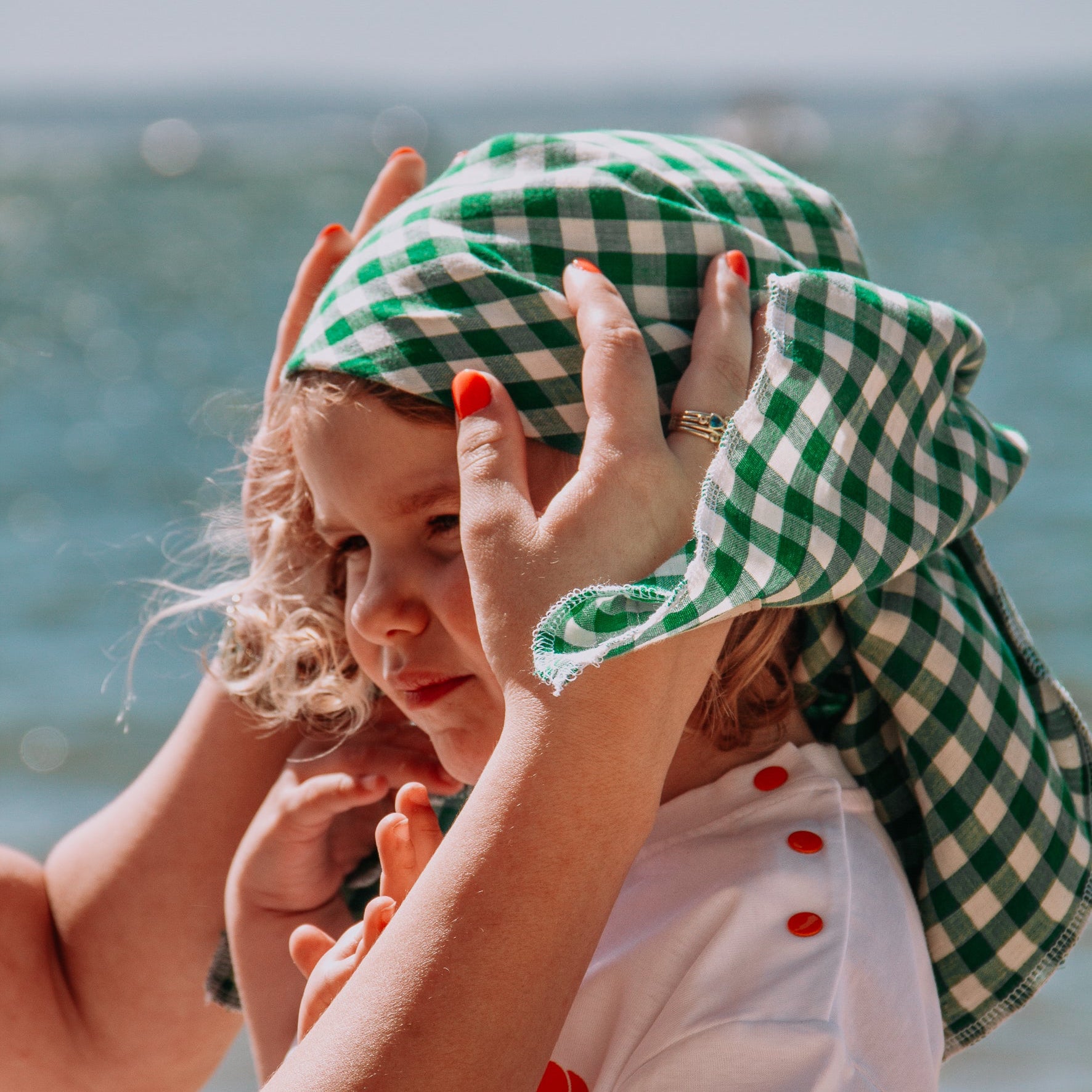 Lange Maxi vichy vert ELLA